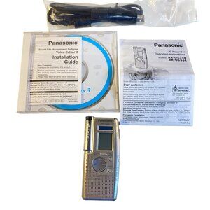 Panasonic RR-US350 IC Recorder Tested Works - Includes CD + Instructions + USB